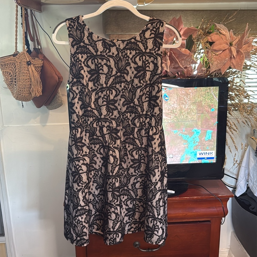 HEART SOUL SIZE M Elegant Black and cream Mini dress - Picture 11 of 11